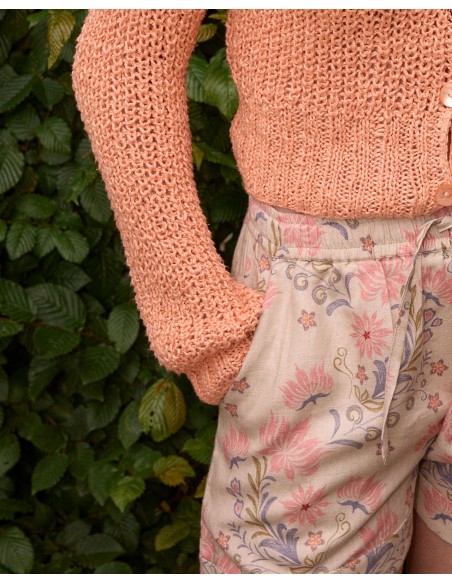 SHORTS IN 100% LINO "TARA"