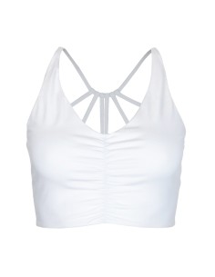 TOP YOGA IN COTONE BIOLOGICO "CAROLINA" - BIANCO 2
