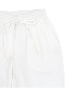 PANTALONE LUNGO IN 100% LINO "SULIA" - BIANCO 2