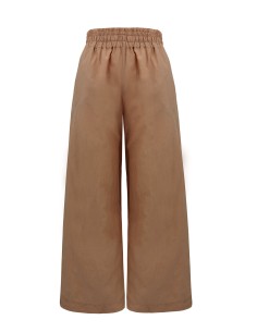PANTALONE IN SETA E COTONE "TIME" - TERRACOTTA