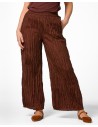 PANTALONE LUNGO IN 100% SETA STROPICCIATA "DIDI"