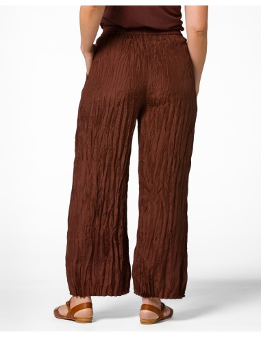 PANTALONE LUNGO IN 100% SETA STROPICCIATA "DIDI"
