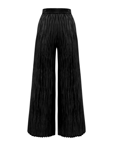 PANTALONE LUNGO IN 100% SETA STROPICCIATA "DIDI"