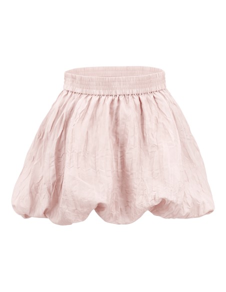 MINIGONNA A PALLONCINO IN 100% SETA STROPICCIATA "MILA"