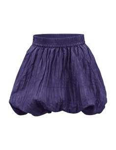 MINIGONNA A PALLONCINO IN 100% SETA STROPICCIATA "MILA" -... 2