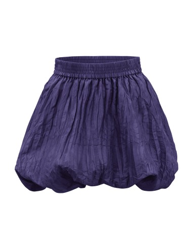 MINIGONNA A PALLONCINO IN 100% SETA STROPICCIATA "MILA"