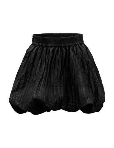 MINIGONNA A PALLONCINO IN 100% SETA STROPICCIATA "MILA"