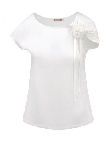 T-SHIRT CINDY CON FIOCCO IN SETA BIOLOGICA,...