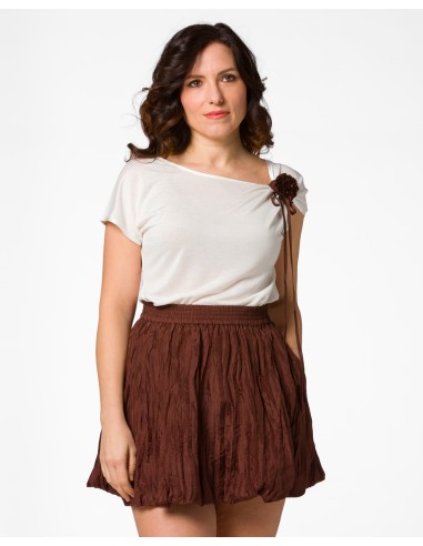 T-SHIRT CINDY CON FIOCCO IN SETA BIOLOGICA,...