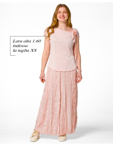 T-SHIRT CINDY CON FIOCCO IN SETA BIOLOGICA,...