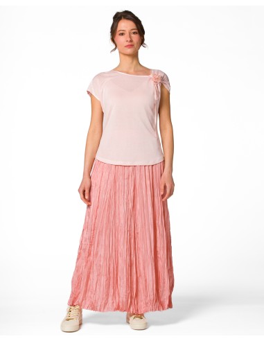 T-SHIRT CINDY CON FIOCCO IN SETA BIOLOGICA,...