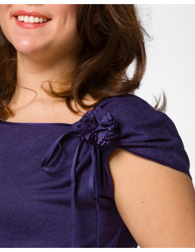 T-SHIRT CINDY CON FIOCCO IN SETA BIOLOGICA,...