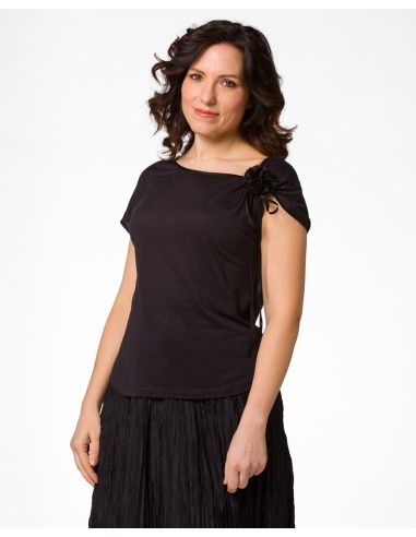 T-SHIRT CINDY CON FIOCCO IN SETA BIOLOGICA,...