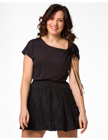 T-SHIRT CINDY CON FIOCCO IN SETA BIOLOGICA,...