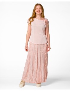 GONNA IN 100% SETA STROPICCIATA "DETTE LIMITED" - CIPRIA