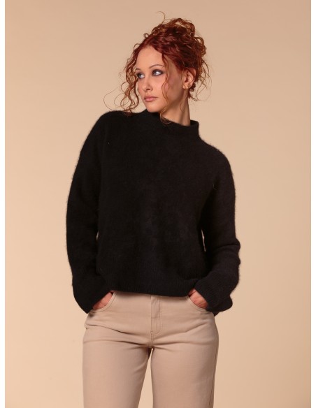 MAGLIONE CHUNKY IN 100% CASHMERE SPAZZOLATO "CAMILLA"