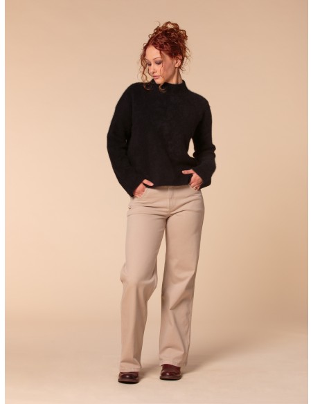 MAGLIONE CHUNKY IN 100% CASHMERE SPAZZOLATO "CAMILLA"