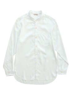 MAXI CAMICIA IN 100% BAMBU' SATIN - BIANCO