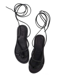 SANDALO CAPRESE A INFRADITO IN PELLE E CUOIO "DEMETRA" -... 2