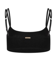 REGGISENO TOP LEGGERO IN COTONE BIOLOGICO - NERO 2