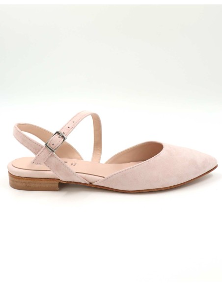 SLINGBACK IN CAMOSCIO CON FONDO CUOIO "DELIGHT"