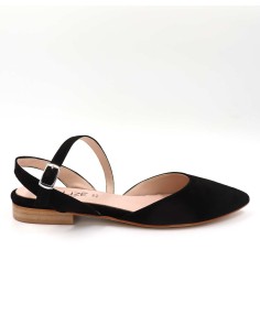 SLINGBACK IN CAMOSCIO CON FONDO CUOIO "DELIGHT" 2