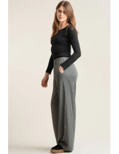PANTALONE A PALAZZO IN MODAL "BINITA" - FUMO 2