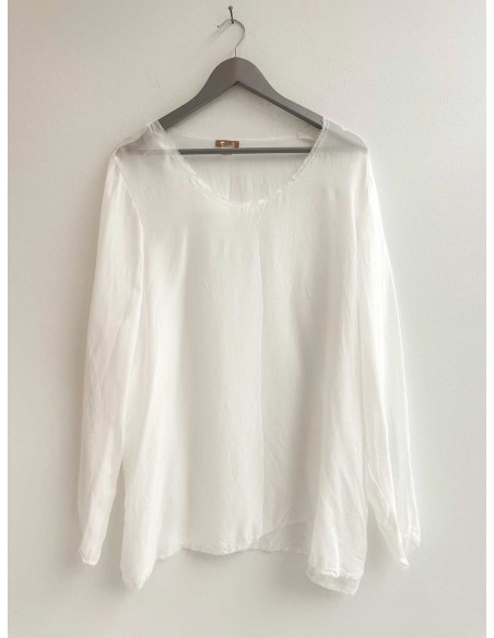 BLUSA BOHEMIEN IN 100% SETA CHIFFON "SIKO"