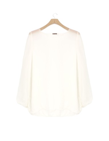 BLUSA BOHEMIEN IN 100% SETA CHIFFON "SIKO"