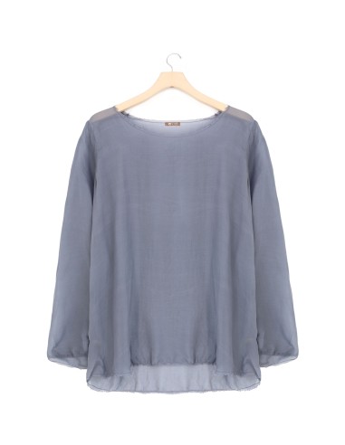 BLUSA BOHEMIEN IN 100% SETA CHIFFON "SIKO"