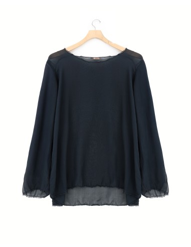 BLUSA BOHEMIEN IN 100% SETA CHIFFON "SIKO"