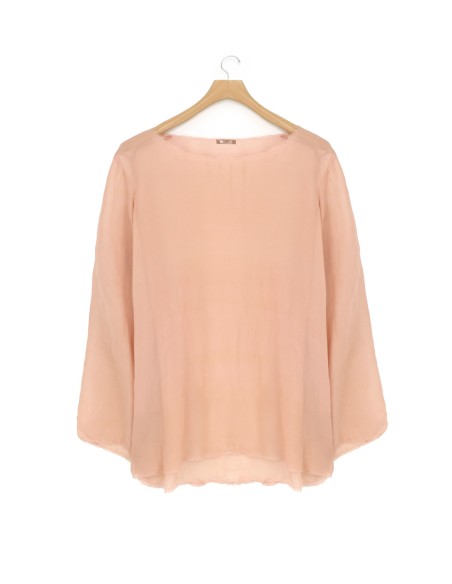 BLUSA BOHEMIEN IN 100% SETA CHIFFON "SIKO"