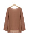 BLUSA BOHEMIEN IN 100% SETA CHIFFON "SIKO"