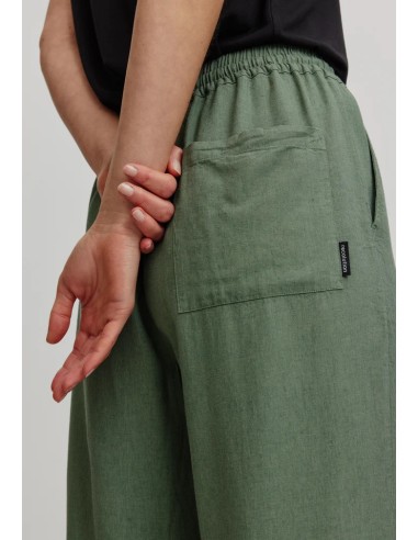 PANTALONE  IN ECOVISCOSA E LINO "MOONFLOWER"