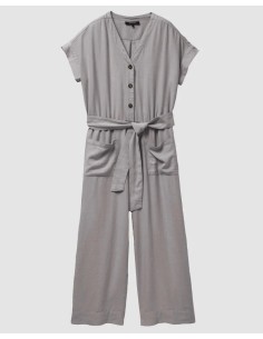 TUTA INTERA IN LINO E ECOVERO "DIANELLA" - GRIGIO 2