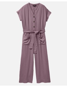 TUTA INTERA IN LINO E ECOVERO "DIANELLA" - MALVA 2