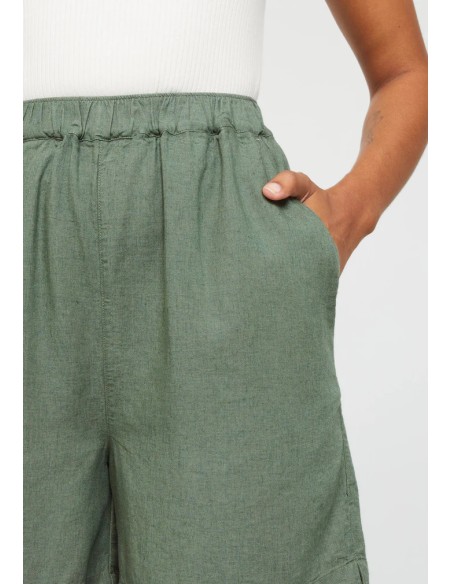 SHORTS DONNA IN ECOVISCOSA E LINO "FIR"