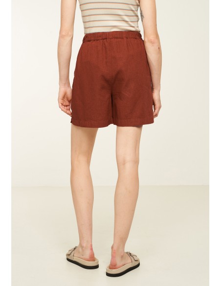 SHORTS DONNA IN ECOVISCOSA E LINO "FIR"