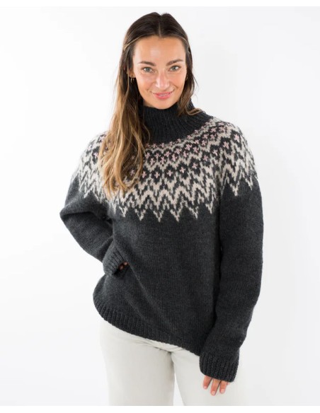 MAGLIONE NORVEGESE FATTO A MANO IN LANA MERINO "CHE CHE"