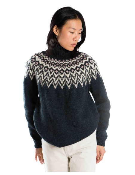 MAGLIONE NORVEGESE FATTO A MANO IN LANA MERINO "CHE CHE"