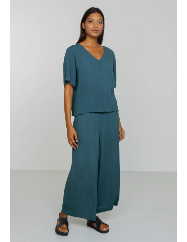 CAMICETTA INCRESPATA IN ECOVISCOSA LENZING ECOVERO "SPIREA"