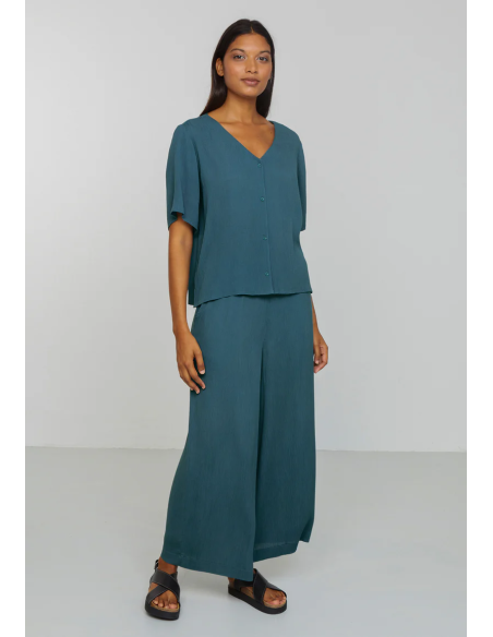 CAMICETTA INCRESPATA IN ECOVISCOSA LENZING ECOVERO "SPIREA"