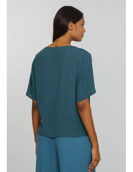 CAMICETTA INCRESPATA IN ECOVISCOSA LENZING ECOVERO "SPIREA"