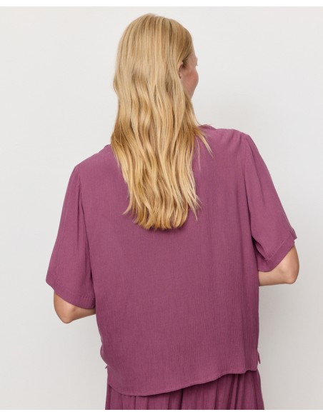 CAMICETTA INCRESPATA IN ECOVISCOSA LENZING ECOVERO "SPIREA"