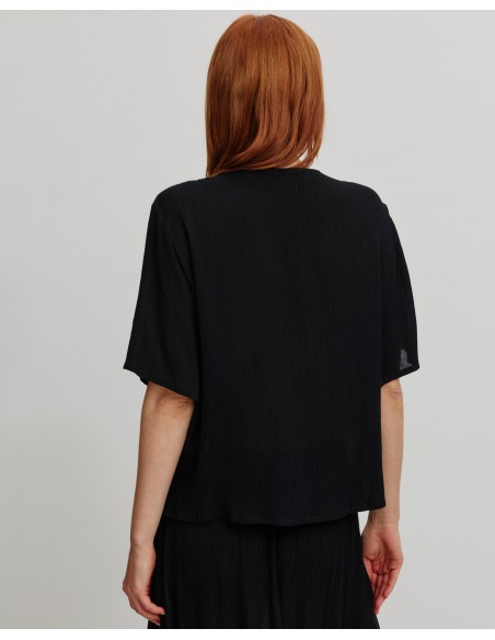 CAMICETTA INCRESPATA IN ECOVISCOSA LENZING ECOVERO "SPIREA"