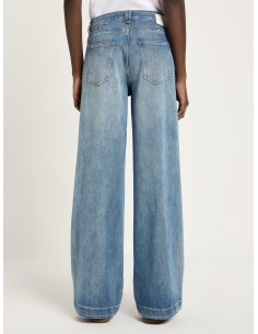 JEANS A PALAZZO IN COTONE BIOLOGICO "MARLENE" - DENIM 2