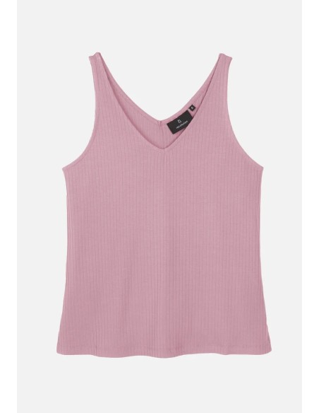 TOP SCOLLO A V IN ECOVISCOSA "TONINA"