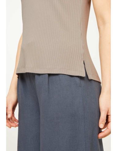 TOP SCOLLO A V IN ECOVISCOSA "TONINA"