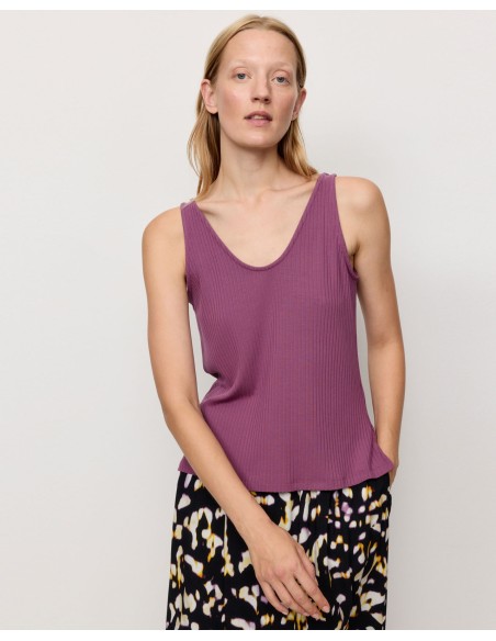 TOP SCOLLO A V IN ECOVISCOSA "TONINA"