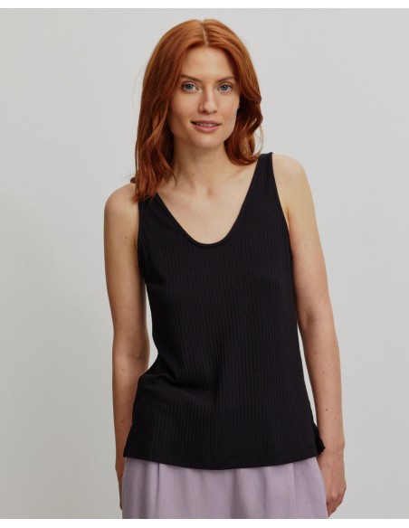 TOP SCOLLO A V IN ECOVISCOSA "TONINA"